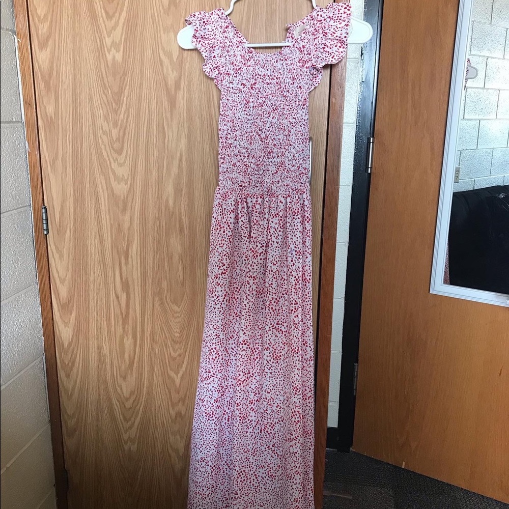 Smocked midi dress